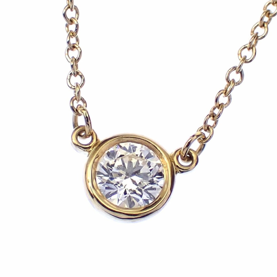 Tiffany & Co. By the Yard Necklace for Women, Diamond, 1.9g, 18K Yellow Gold 750: --- Catalog ---Category: SizePendant Size: 6mm x 7.6mm / 0.23'' x 0.29''Neck Circumference: 41 cm / 16.14''Category: DesignGender: WomenMaterial: Yellow gold (18K)Necklace Type: NecklaceCategory: Gene