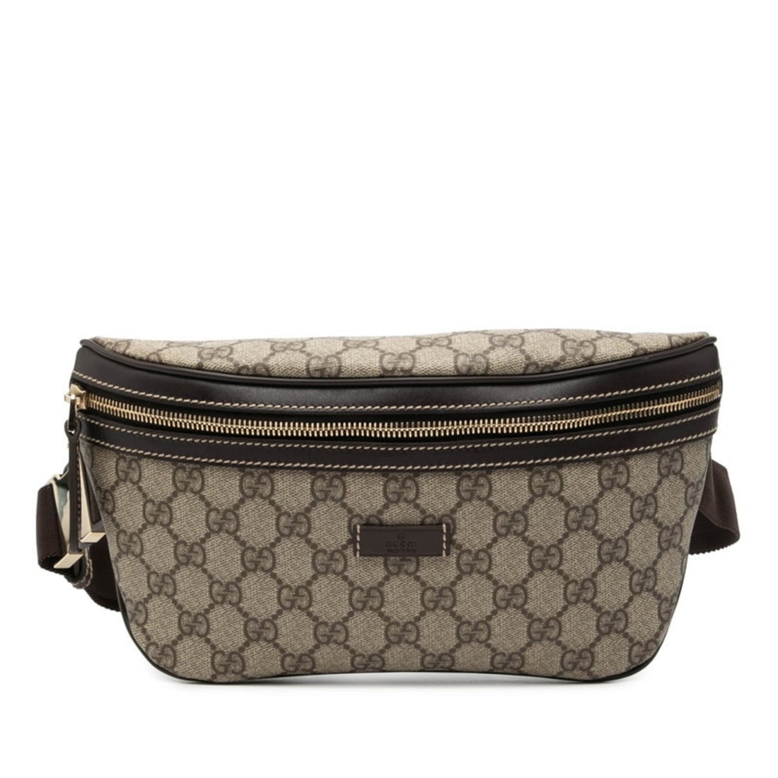 Gucci GG Supreme Waist Bag/Body Bag 233269 Beige/Brown Leather Women's GUCCI: --- Catalog ---Category: SizeSize (HxWxD): 15cm x 24.5cm x 1cm / 5.9'' x 9.64'' x 0.39''Category: DesignType: Fanny packColor: Beige brownGender: WomenMaterial: PVC , Leather Category: GeneralMPN: 233