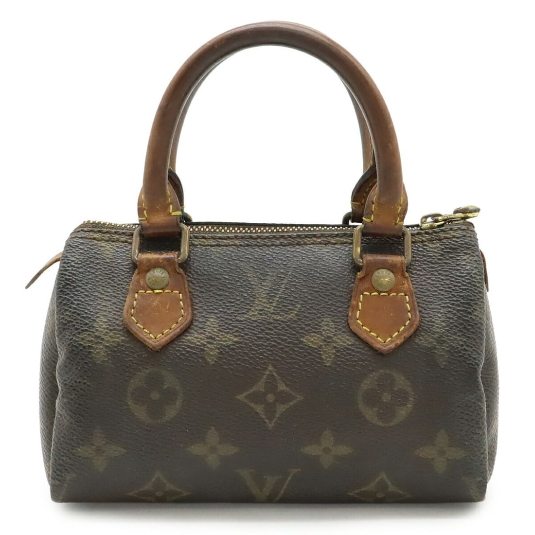 LOUIS VUITTON Monogram Mini Speedy Handbag Pouch M41534: --- Catalog ---Category: SizeSize (HxWxD): 10cm x 15cm x 7.5cm / 3.93'' x 5.9'' x 2.95''Category: DesignType: HandbagColor: BrownGender: WomenMaterial: Monogram , Canvas Category: GeneralBrand: Louis