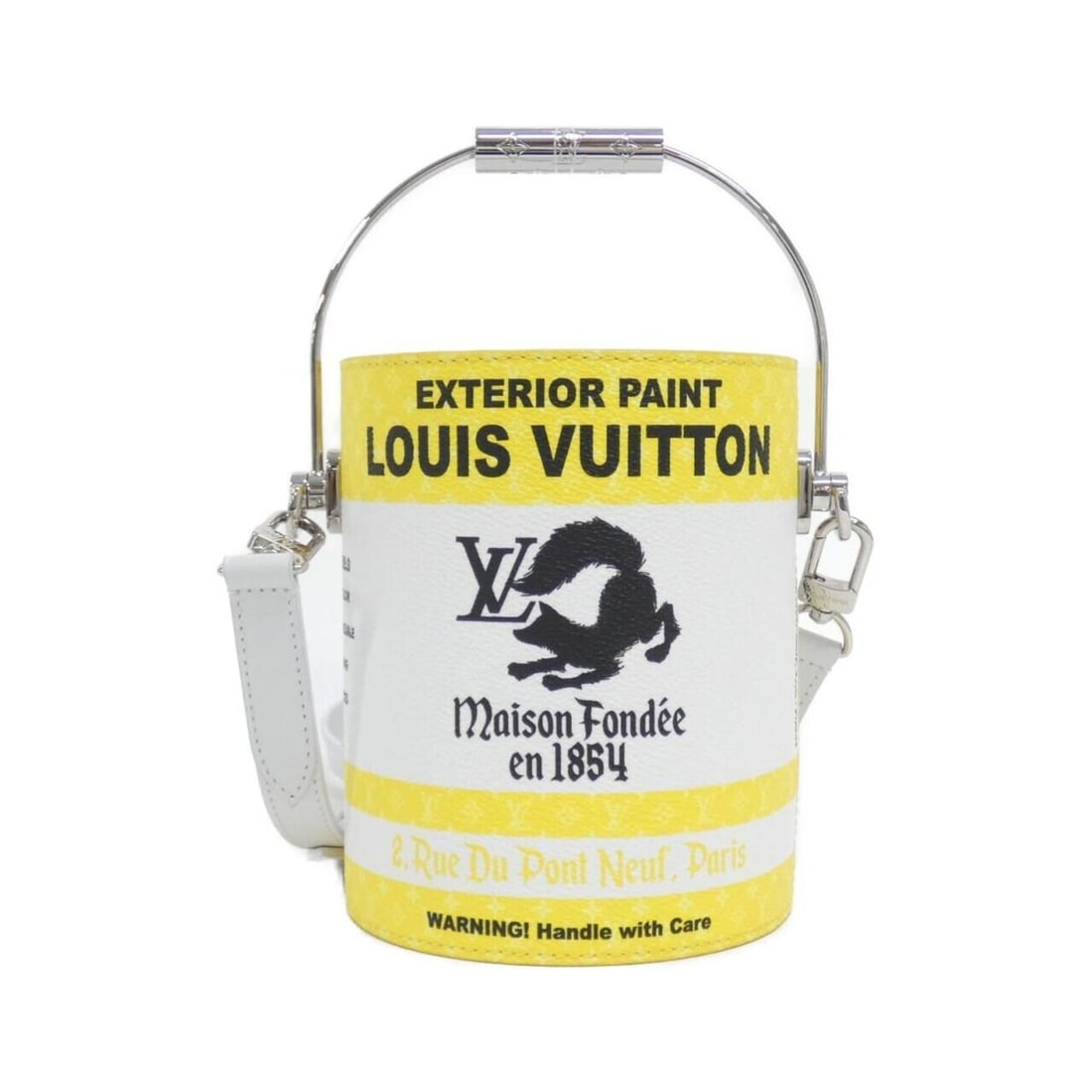 Louis Vuitton LV Paint Can M81593 Handbag: --- Catalog ---Category: SizeWeight: 480g / 1.05lb.Size (HxWxD): 17cm x 13cm x 13cm / 6.69'' x 5.11'' x 5.11''Strap Length: 127cm - 143cm / 49.99'' - 56.29''Handle Length: 22cm / 8.66''Category: