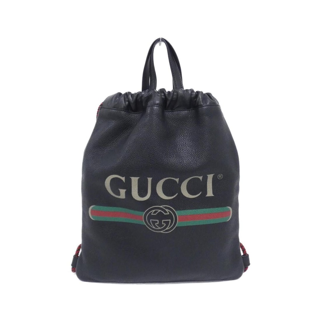 Gucci GUCCI PRINT 523586 0GCBT Backpack: --- Catalog ---Category: SizeWeight: 470g / 1.03lb.Size (HxWxD): 26cm x 30cm x 2cm / 10.23'' x 11.81'' x 0.78''Strap Length: 62cm / 24.4''Category: DesignType: BackpackColor: BlackGender: