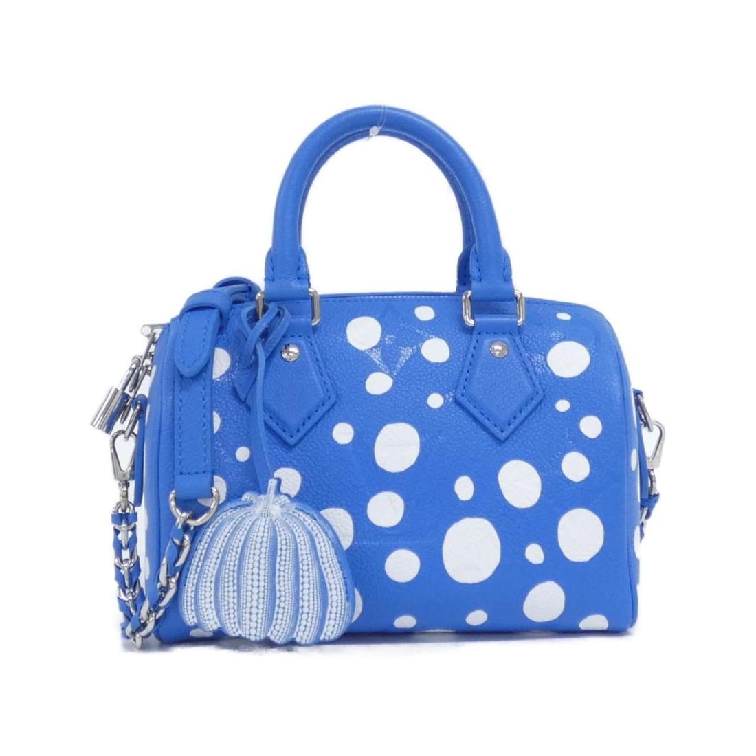 Louis Vuitton Monogram Empreinte (LV x YK) Speedy Bandouliere 20cm Shoulder Bag M46425: --- Catalog ---Category: SizeSize (HxWxD): 13cm x 20cm x 12cm / 5.11'' x 7.87'' x 4.72''Category: DesignType: Shoulder bagColor: BlueGender: WomenMaterial: Leather Category: GeneralMPN: M46425Brand: L