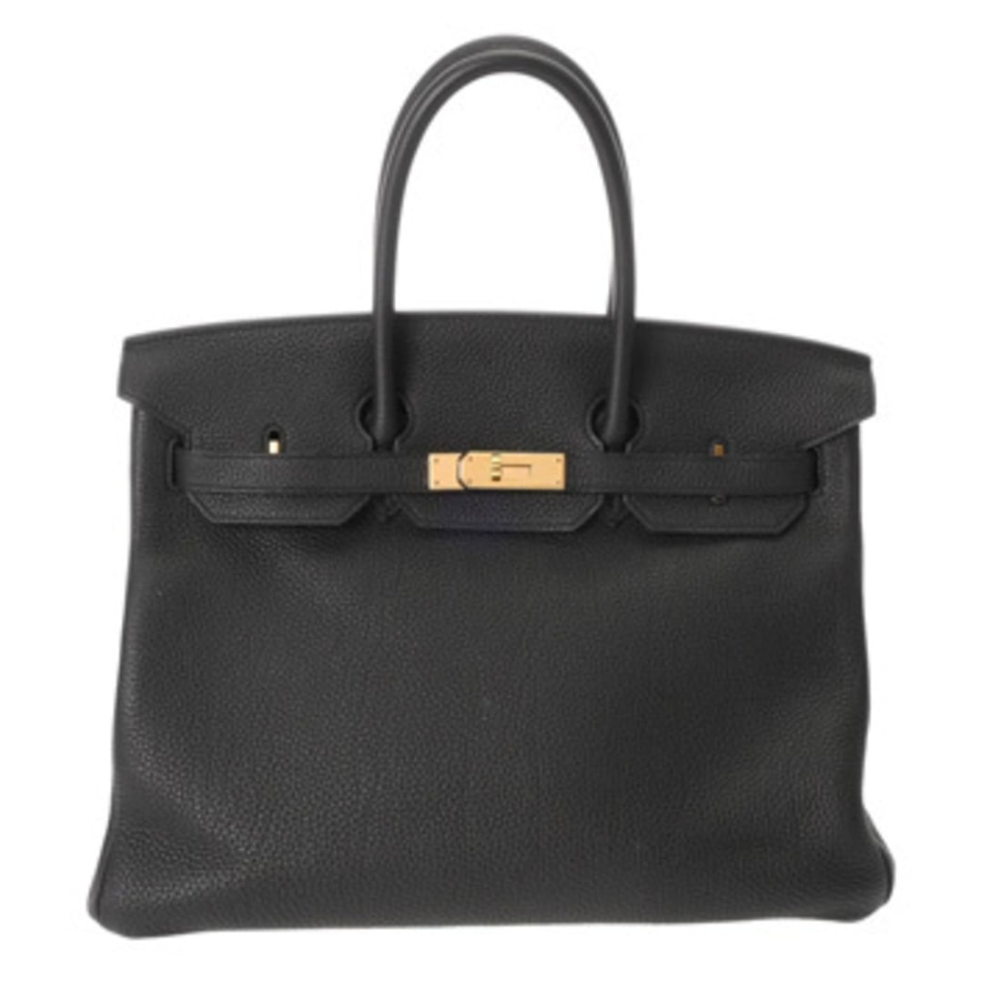 HERMES Birkin 35 Black R Stamp (circa 2014) Men's/Women's Togo Handbag A Rank Pre-owned Ginzo: --- Catalog ---Category: SizeSize (HxWxD): 25cm x 35cm x 18cm / 9.84'' x 13.77'' x 7.08''Category: DesignType: HandbagColor: BlackGender: Men,WomenClosure: Turn lockMaterial: Togo leather Hardware Col
