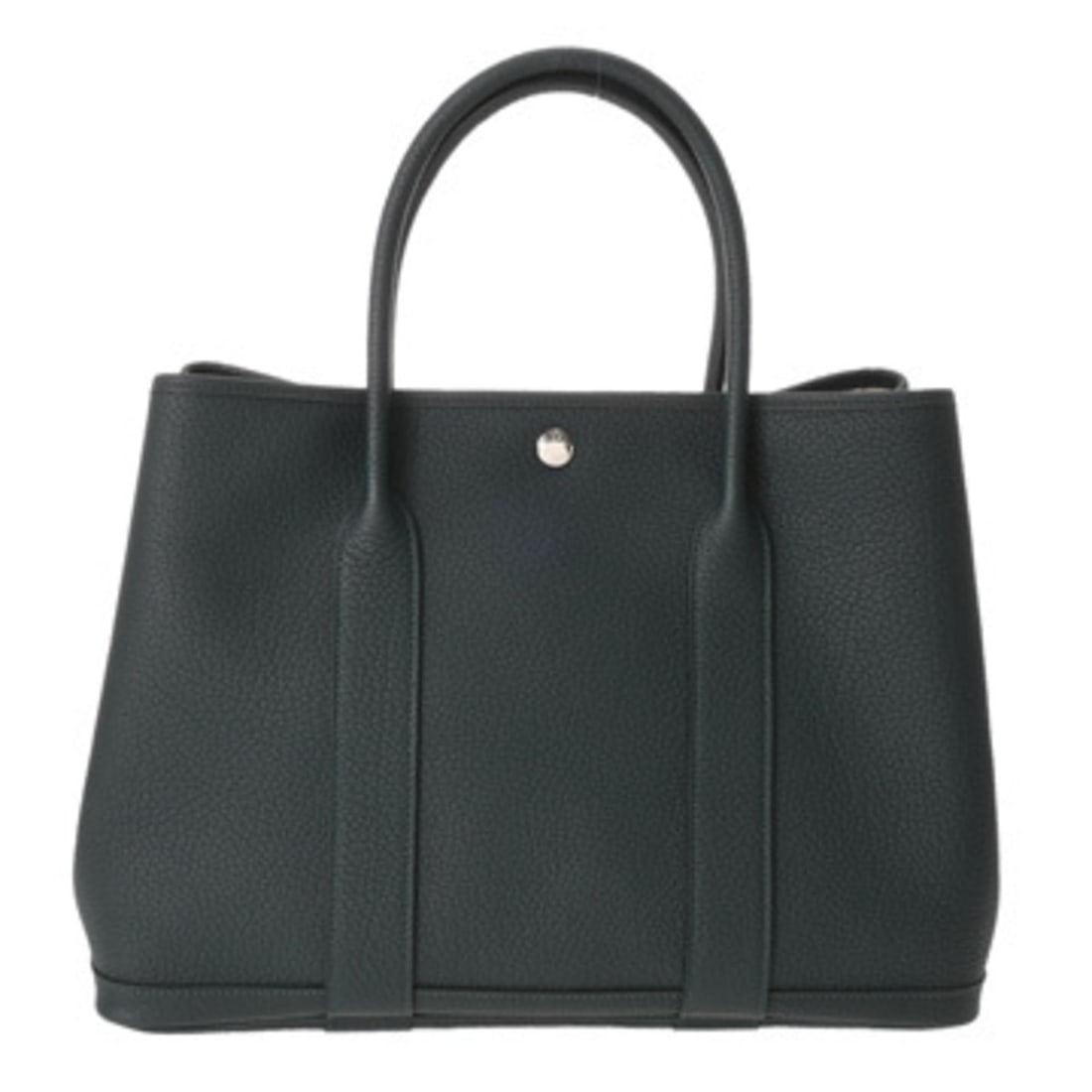 HERMES Garden Party PM Vert Chypre Z Stamp (circa 2021) Women's Negonda Handbag, Rank A, Pre-owned,: --- Catalog ---Category: SizeSize (HxWxD): 26cm x 36cm x 17cm / 10.23'' x 14.17'' x 6.69''Category: DesignType: HandbagGender: WomenMaterial: Negonda leather Hardware Color: SilverCategory: GeneralLin