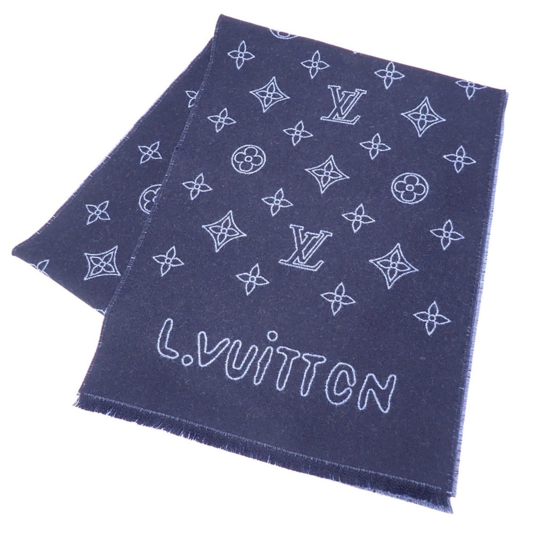Louis Vuitton Monogram Blast Men's Navy Wool Scarf M97686: --- Catalog ---Category: SizeSize (LxW): 1.79m x 34.5cm / 70.47'' x 13.58''Category: DesignType: ShawlColor: Blue, NavyGender: MenMaterial: Wool Category: GeneralMPN: M97686Brand: Louis Vuitton--- Ite
