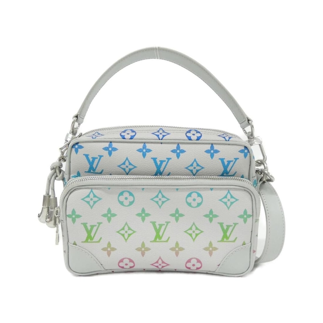 Louis Vuitton Monogram Iridescent Nile M13897 Handbag: --- Catalog ---Category: SizeWeight: 710g / 1.56lb.Size (HxWxD): 17cm x 23cm x 8cm / 6.69'' x 9.05'' x 3.14''Strap Length: 90cm - 114cm / 35.43'' - 44.88''Handle Length: 42cm / 16.53''Category: