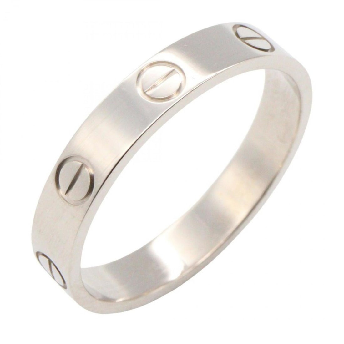 Cartier Mini Love Ring, 18K White Gold, Silver, for Men and Women, B4085100: --- Catalog ---Category: SizeJP Size: 15US Size: 7.5Category: DesignType: Band ringColor: White goldGender: Men,WomenMaterial: White gold (18K)Category: GeneralMPN: B4085100Brand: Cartier--- Item