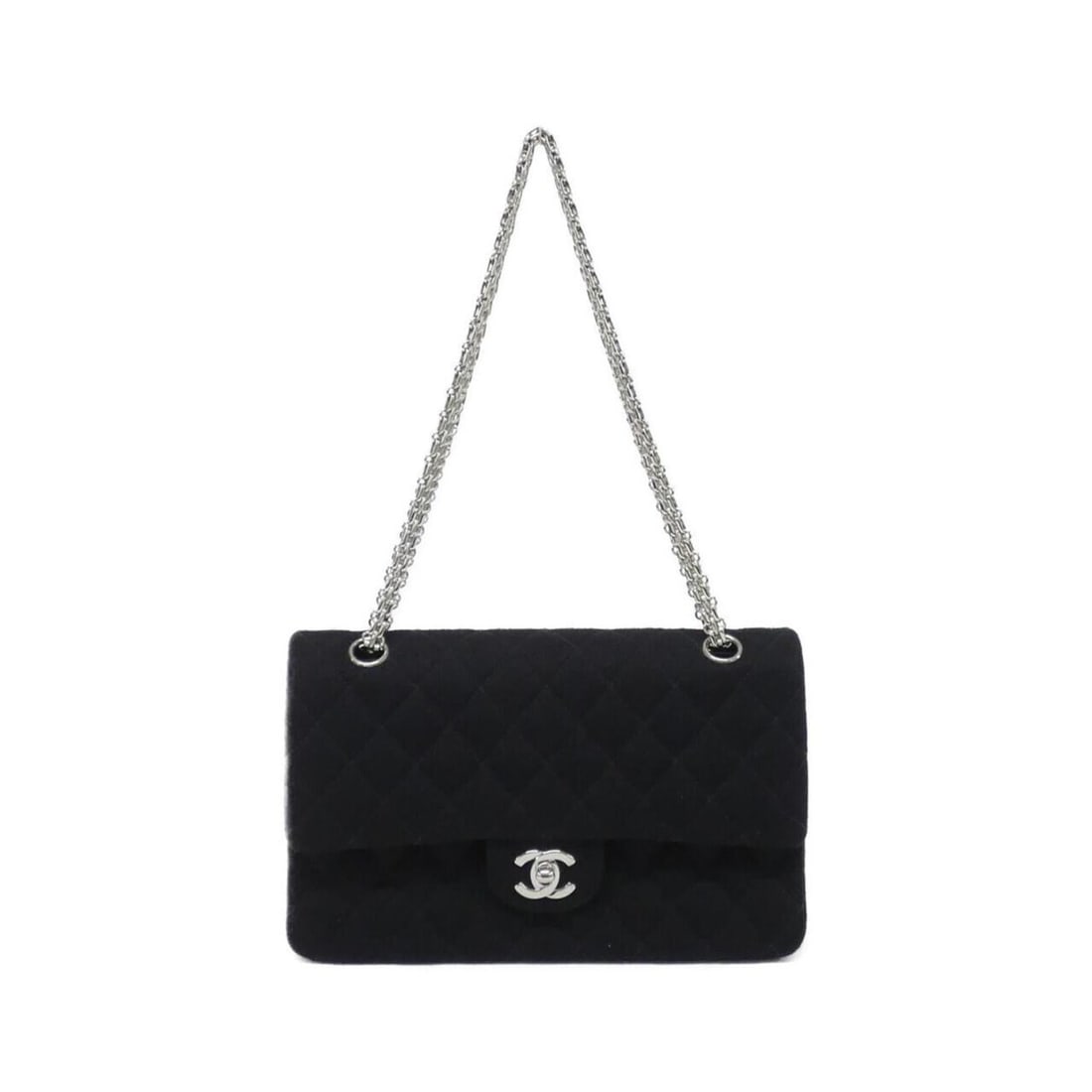Chanel shoulder bag: --- Catalog ---Category: SizeSize (HxWxD): 15cm x 25cm x 6cm / 5.9'' x 9.84'' x 2.36''Category: DesignType: Shoulder bagColor: BlackGender: WomenMaterial: Canvas Category: GeneralBrand: Chanel---