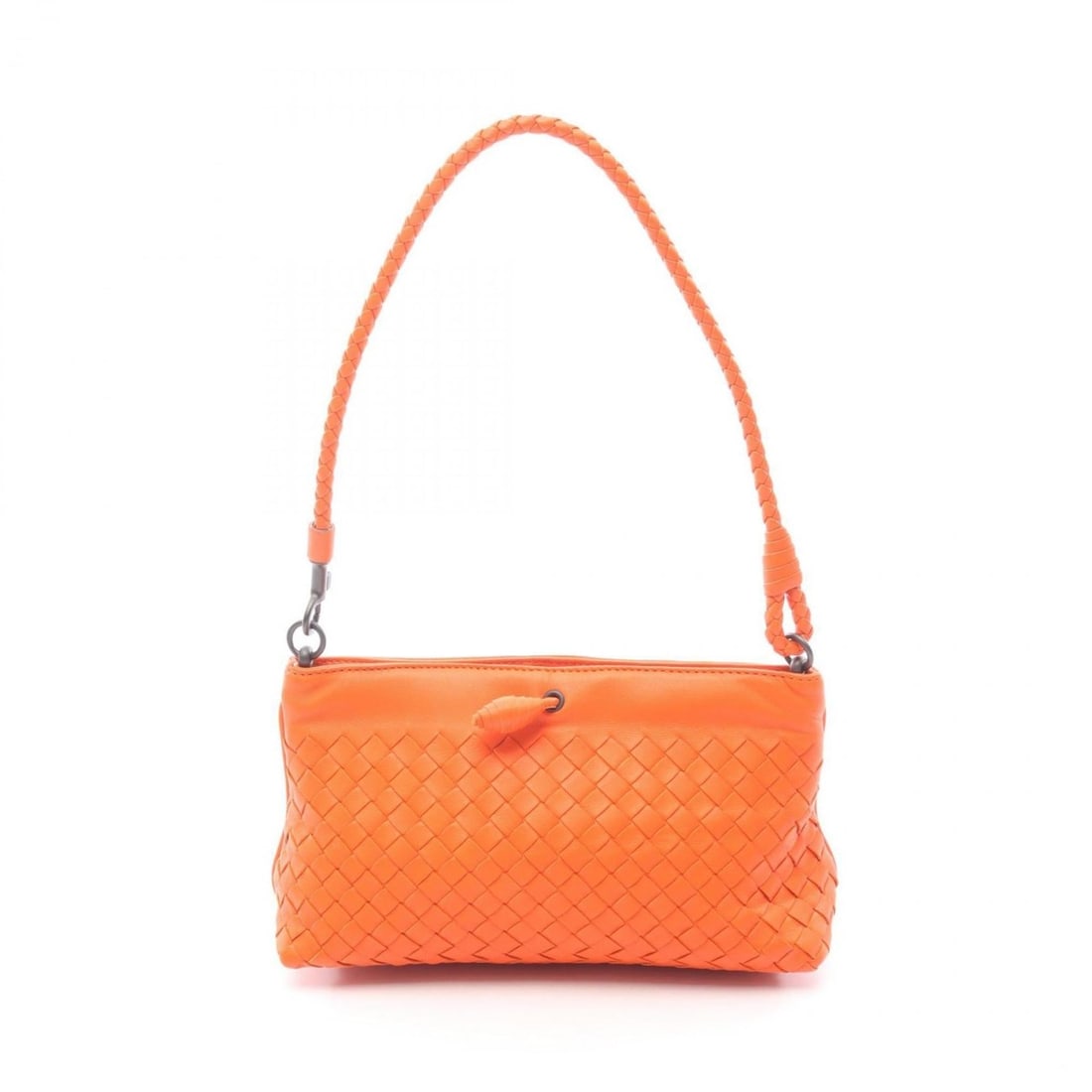 Bottega Veneta Intrecciato Shoulder Bag, Leather, Women's, Orange: --- Catalog ---Category: SizeSize (HxWxD): 13cm x 23cm x 9cm / 5.11'' x 9.05'' x 3.54''Category: DesignType: Shoulder bagColor: OrangeGender: WomenMaterial: Intrecciato Category: GeneralBrand: