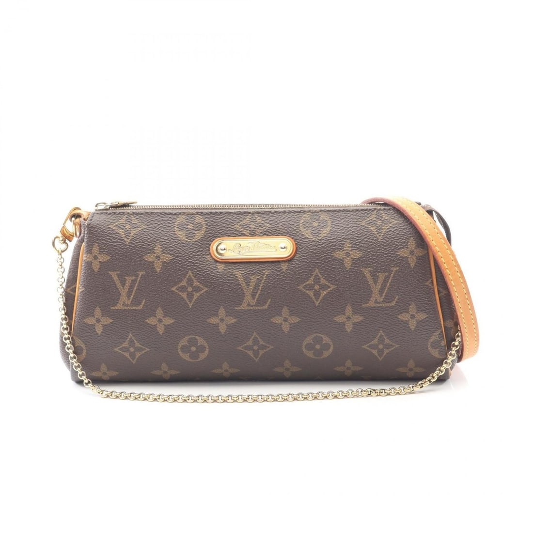 Louis Vuitton Eva Shoulder Bag, Coated Canvas and Leather, Monogram, Women's, Brown, M95567: --- Catalog ---Category: SizeSize (HxWxD): 12cm x 25cm x 4cm / 4.72'' x 9.84'' x 1.57''Category: DesignType: Shoulder bagColor: Brown, MonogramGender: WomenMaterial: Coated canvas , Leather Category: