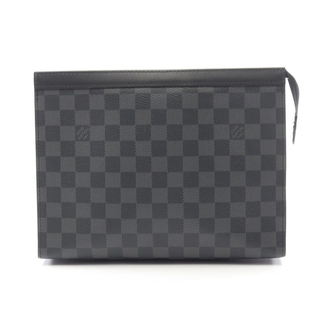 Louis Vuitton Voyage MM Pochette, Second Bag/Clutch Bag, Coated Canvas and Leather with Damier: --- Catalog ---Category: SizeSize (HxWxD): 20.5cm x 27cm x 5.5cm / 8.07'' x 10.62'' x 2.16''Category: DesignType: Clutch bag, PochetteColor: BlackGender: MenMaterial: Coated canvas , Leather Category:
