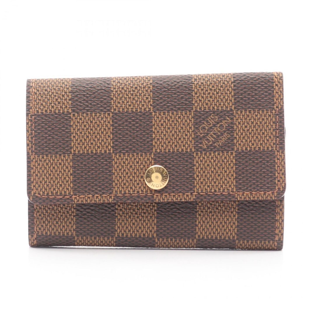 Louis Vuitton Multicle 6 Key Case, Coated Canvas with Damier Leather, Brown, for Men and Women,: --- Catalog ---Category: DesignType: KeycaseColor: Brown, EbeneGender: Men,WomenCategory: GeneralMPN: N62630Brand: Louis VuittonCategory: Physical PropertiesSize (HxWxD): 7cm x 10.5cm x 1.5cm / 2.75''