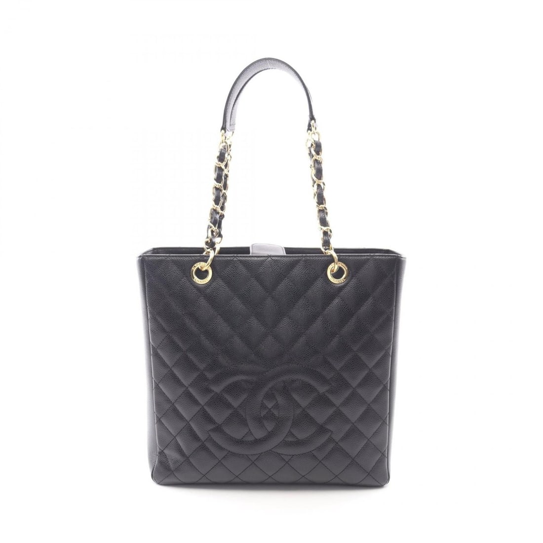 CHANEL Matelasse PST Tote Bag in Grained Calfskin Leather, Women's, Black: --- Catalog ---Category: SizeSize (HxWxD): 30cm x 30cm x 10cm / 11.81'' x 11.81'' x 3.93''Category: DesignType: Tote bagColor: BlackGender: WomenMaterial: Grained Calfskin Hardware Color: GoldCategory