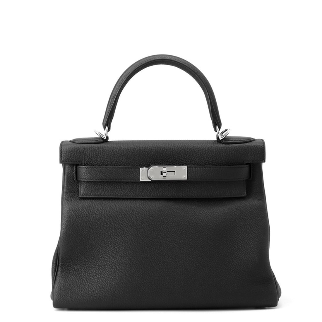 Hermes Hermès Kelly 28 Handbag, Inner Stitching, Black, Togo Y Stamp, 2-Way Shoulder Bag, Black: --- Catalog ---Category: SizeWeight: 850g / 1.87lb.Size (HxWxD): 20cm x 28cm x 12cm / 7.87'' x 11.02'' x 4.72''Strap Length: 90cm / 35.43''Category: DesignType: HandbagColor: BlackGender: WomenClosure