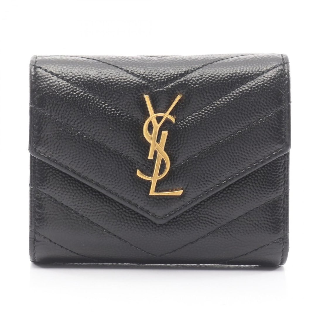 Yves Saint Laurent Saint Laurent Paris Cassandra Multi-Fold Tri-Fold Wallet, Black, Women's,: --- Catalog ---Category: SizeSize (HxWxD): 9cm x 10.5cm x 3cm / 3.54'' x 4.13'' x 1.18''Category: DesignType: Wallet (tri-fold)Color: BlackGender: WomenCategory: GeneralMPN: 692061BOW011000Brand: Sain