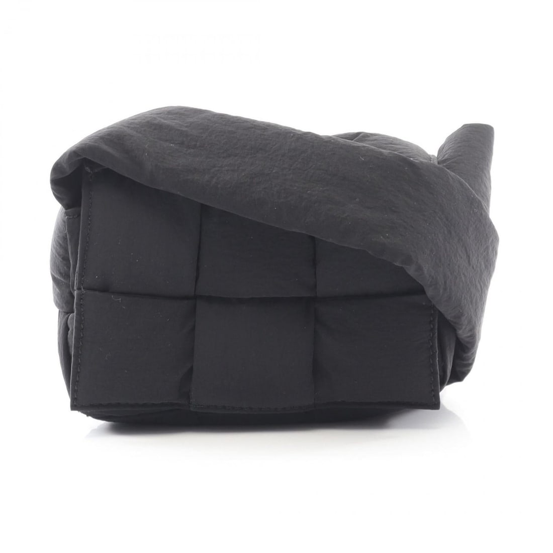 Bottega Veneta Padette Tech Cassette Maxi Intrecciato Shoulder Bag in Nylon, Black (1 of 10)