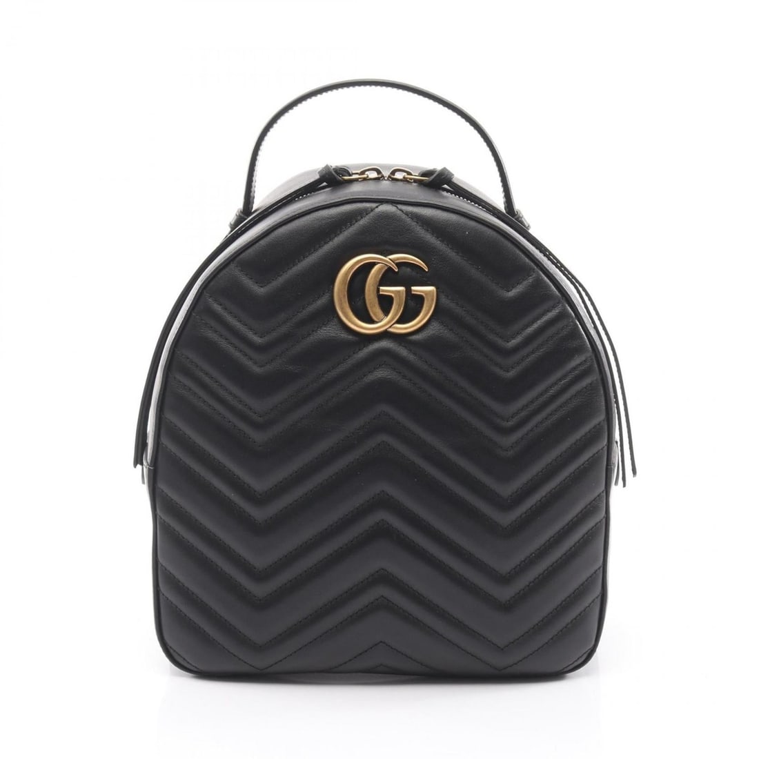 Gucci GG Marmont Backpack, Leather, Women's, Black, 476671: --- Catalog ---Category: SizeSize (HxWxD): 24.5cm x 23cm x 10cm / 9.64'' x 9.05'' x 3.93''Category: DesignType: BackpackColor: BlackGender: WomenMaterial: Leather Category: GeneralMPN: 476671Brand: Gu