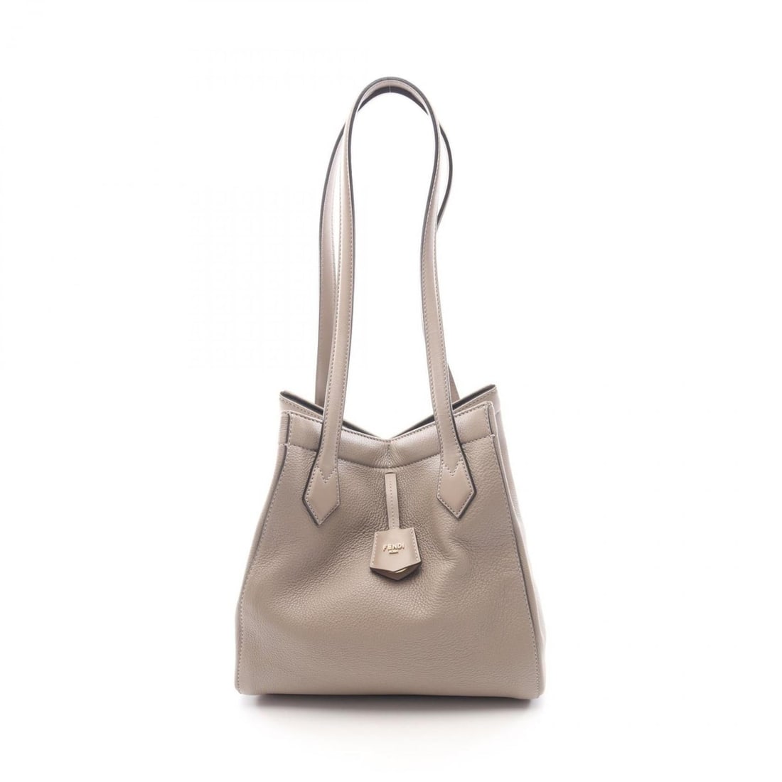 Fendi ORIGAMI MEDIUM Tote Bag, Leather, Women's, Beige, 8BH414 (1 of 9)