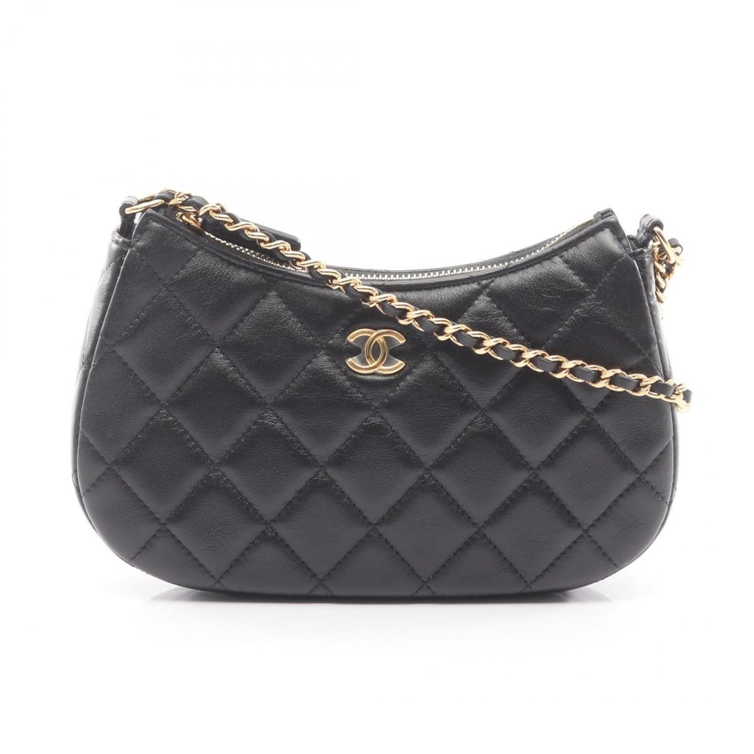 CHANEL Matelasse Shoulder Bag, Leather, Women's, Black (1 of 19)