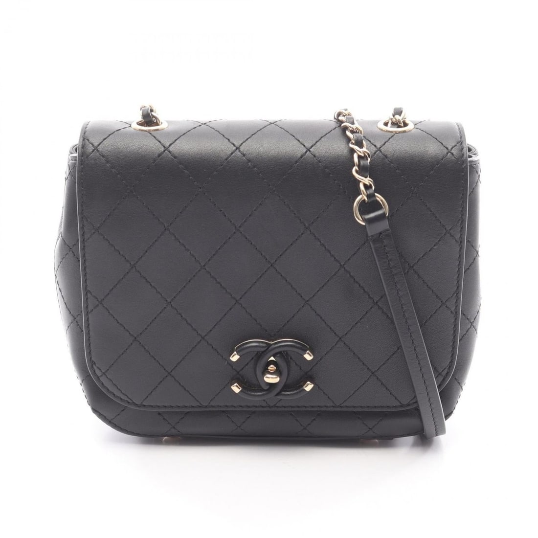 CHANEL Mini Matelasse Shoulder Bag, Leather, Women's, Black, AS0532: --- Catalog ---Category: SizeSize (HxWxD): 15cm x 17cm x 5cm / 5.9'' x 6.69'' x 1.96''Category: DesignType: Shoulder bagColor: BlackGender: WomenMaterial: Leather Hardware Color: GoldCategory: General