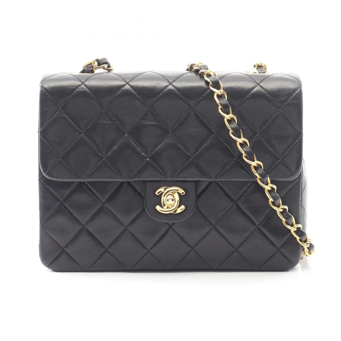 CHANEL Mini Matelasse 20 Shoulder Bag, Lambskin Leather, Women's, Black: --- Catalog ---Category: SizeSize (HxWxD): 15cm x 20cm x 6cm / 5.9'' x 7.87'' x 2.36''Category: DesignType: Shoulder bagColor: BlackGender: WomenMaterial: Leather Hardware Color: GoldLeather/Fur Type: