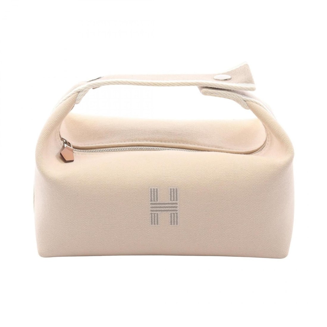 Hermes Hermès Brides A Black PM Handbag, Canvas, Women's, Beige: --- Catalog ---Category: SizeSize (HxWxD): 10cm x 21cm x 13cm / 3.93'' x 8.26'' x 5.11''Category: DesignType: HandbagColor: Beige, NaturalGender: WomenMaterial: Canvas Hardware Color: SilverCategory: