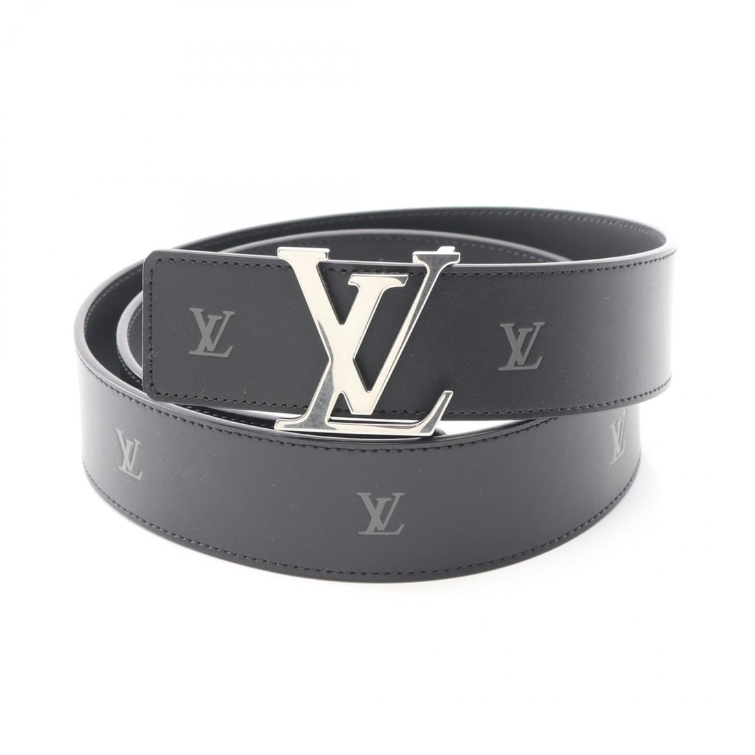 Louis Vuitton LV Initial Belt, Leather, Men's, Black, M8840 (1 of 17)