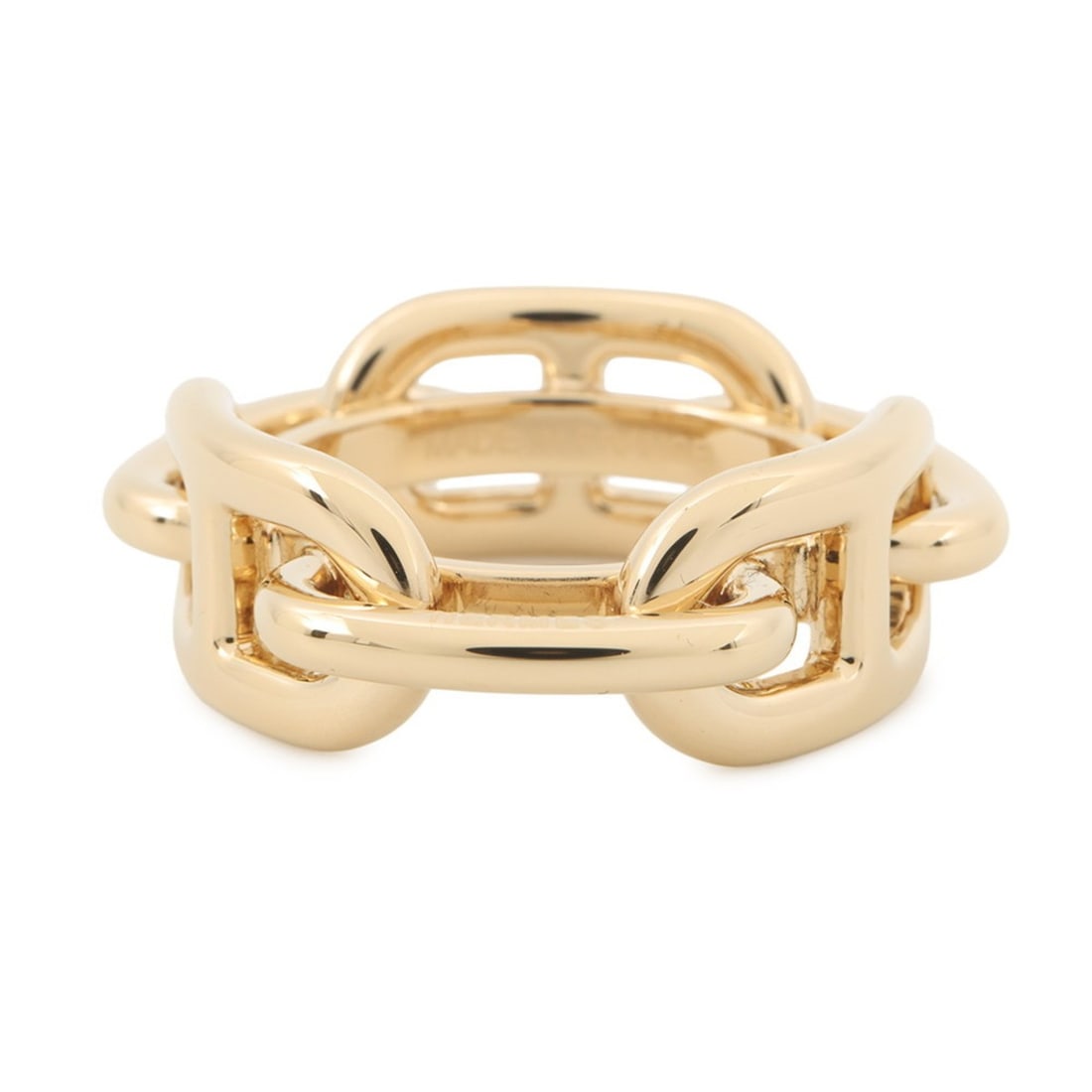 Hermes Scarf/Muffler Ring 90 Legato Chaine d'Ancre Carré Metal HERMES: --- Catalog ---Category: DesignType: Scarf ringGender: Women,MenMaterial: Metal Category: GeneralBrand: HermesCountry of Origin: FranceCategory: Physical PropertiesSize (HxWxD): 3cm x 1cm / 1.18'' x 0