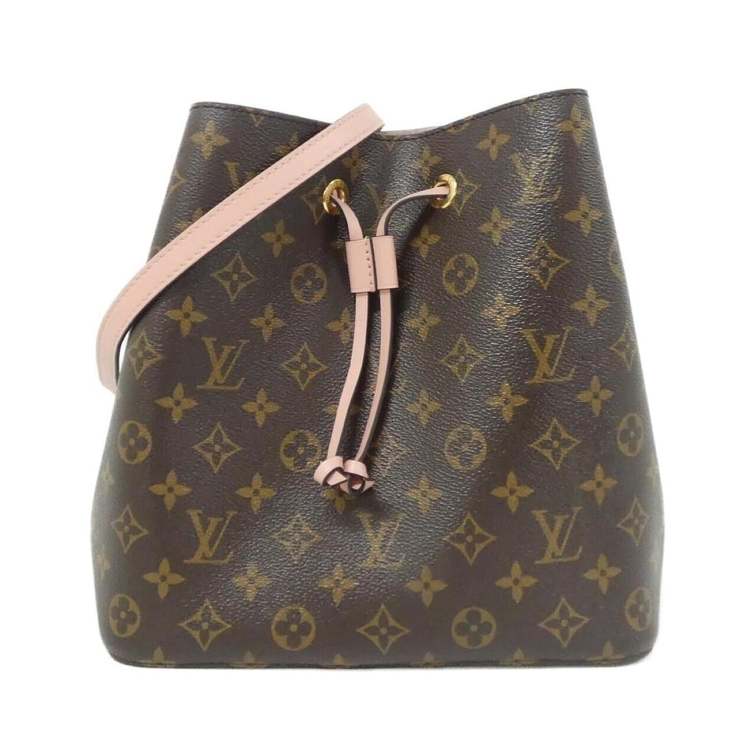Louis Vuitton Monogram Neo Noe MM M44022 Shoulder Bag: --- Catalog ---Category: SizeSize (HxWxD): 26cm x 26cm x 17cm / 10.23'' x 10.23'' x 6.69''Category: DesignType: Shoulder bagColor: Brown, Rose PoudreGender: WomenMaterial: Coated canvas Category: Gene