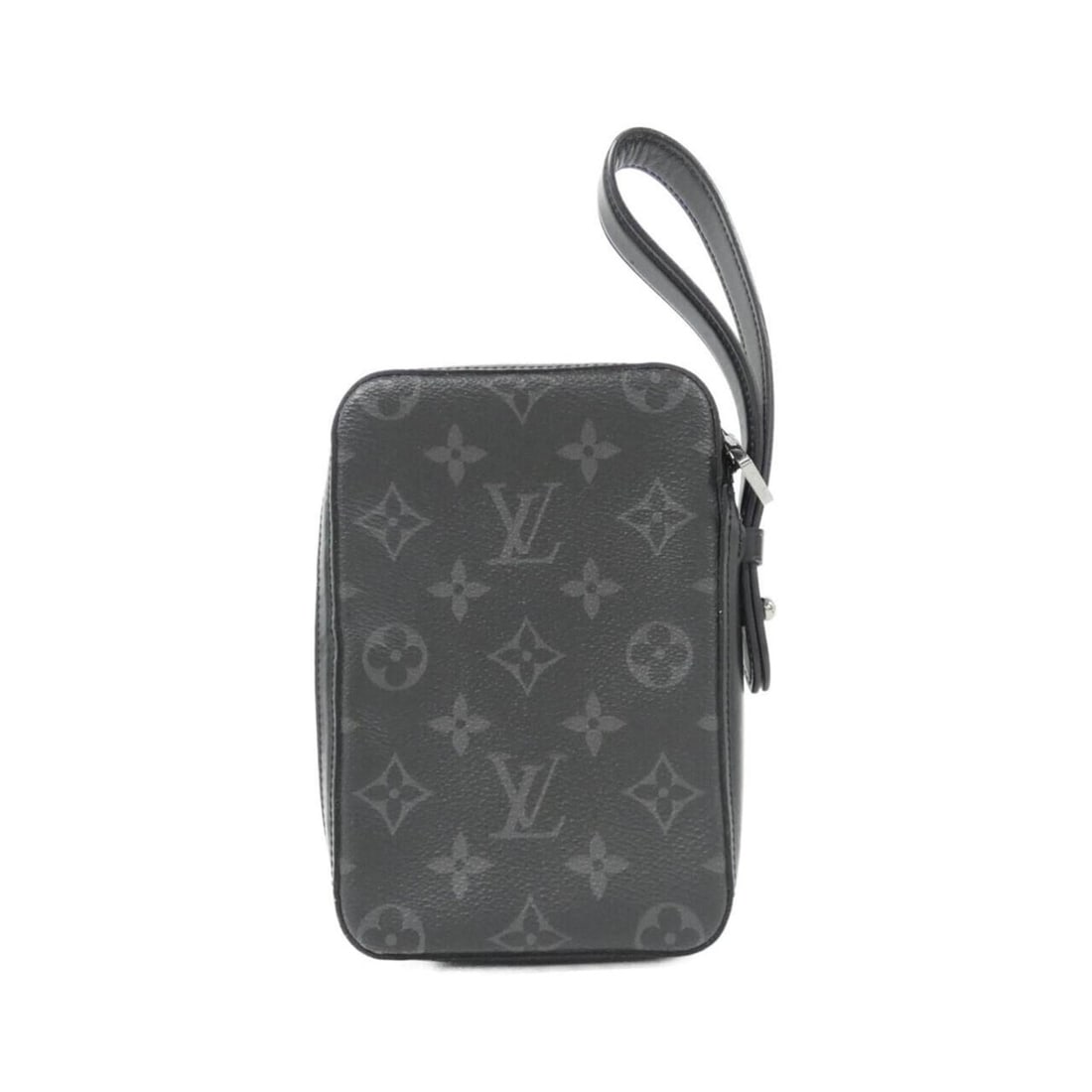 Louis Vuitton Monogram Eclipse Box Clutch M61872 Handbag: --- Catalog ---Category: SizeSize (HxWxD): 17cm x 12cm x 5cm / 6.69'' x 4.72'' x 1.96''Category: DesignType: HandbagColor: BlackGender: MenMaterial: Coated canvas Category: GeneralMPN: M61872Brand: