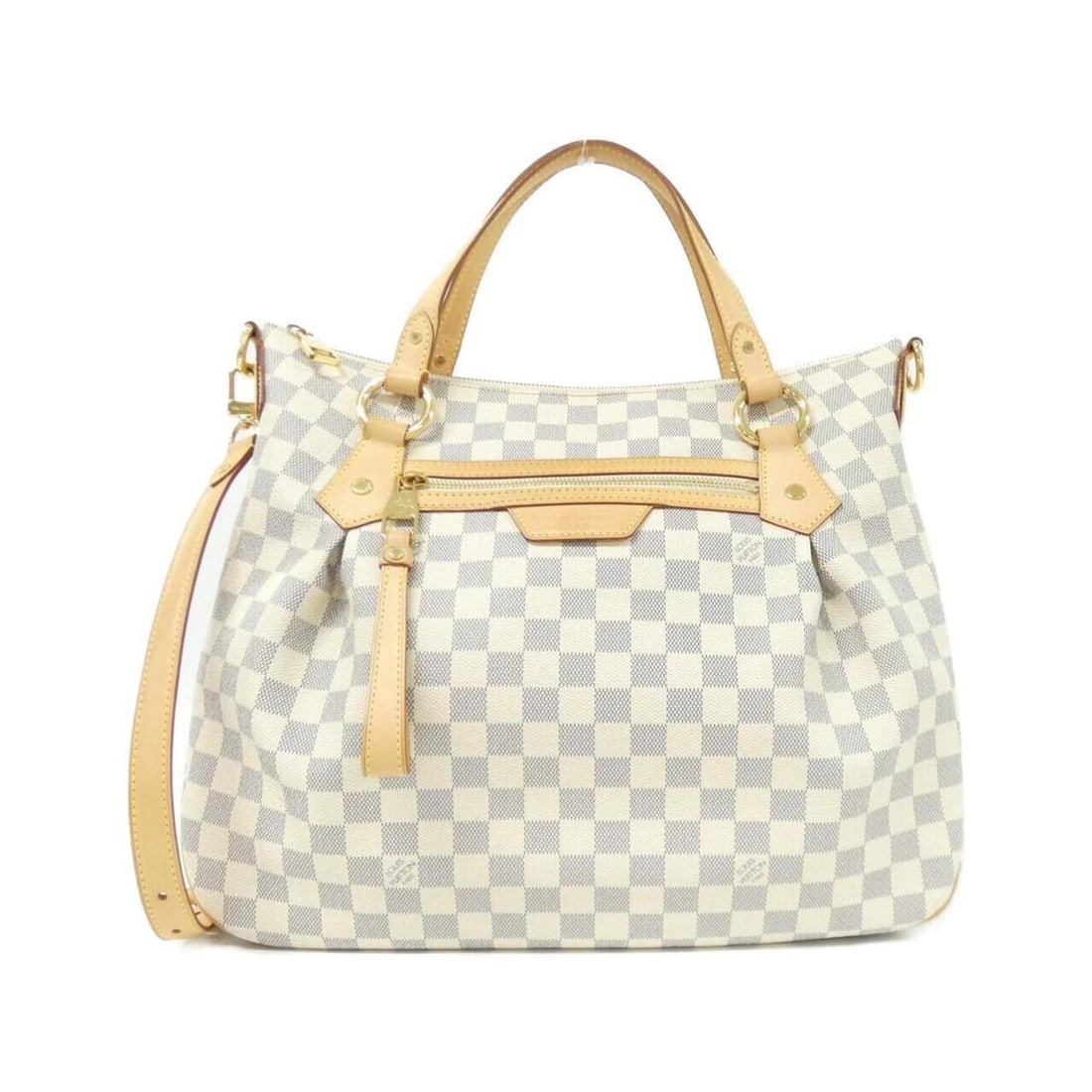 Louis Vuitton Damier Azur Evora MM N41133 Shoulder Bag: --- Catalog ---Category: SizeSize (HxWxD): 33cm x 41cm x 10cm / 12.99'' x 16.14'' x 3.93''Category: DesignType: Shoulder bagColor: Azur, WhiteGender: WomenMaterial: Coated canvas Category: