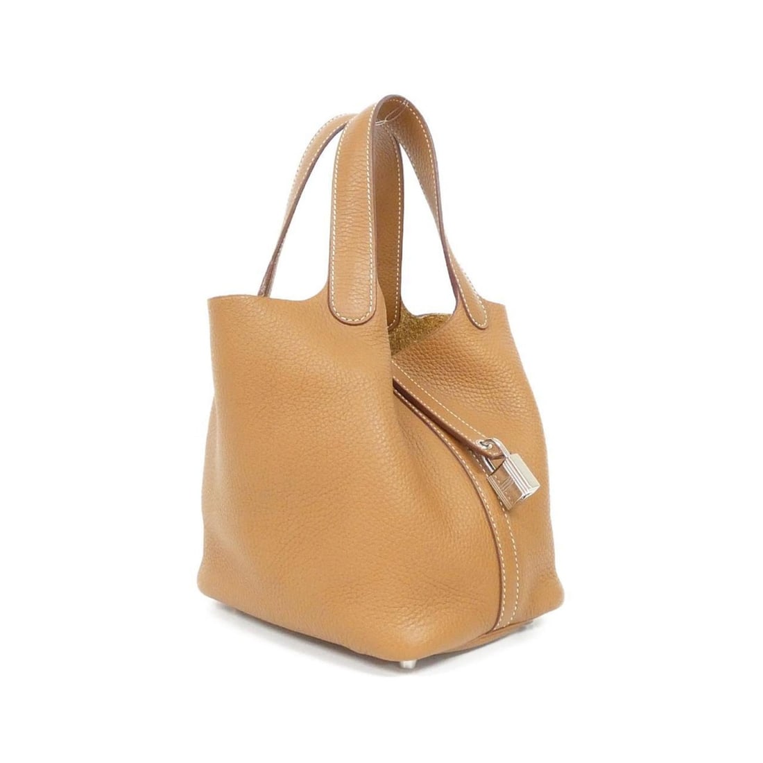 Hermes Hermès Picotin Lock PM 056289CK Handbag: --- Catalog ---Category: SizeSize (HxWxD): 19cm x 18cm x 13.5cm / 7.48'' x 7.08'' x 5.31''Category: DesignType: HandbagColor: Beige brownGender: WomenMaterial: Taurillon clemence leather Category: