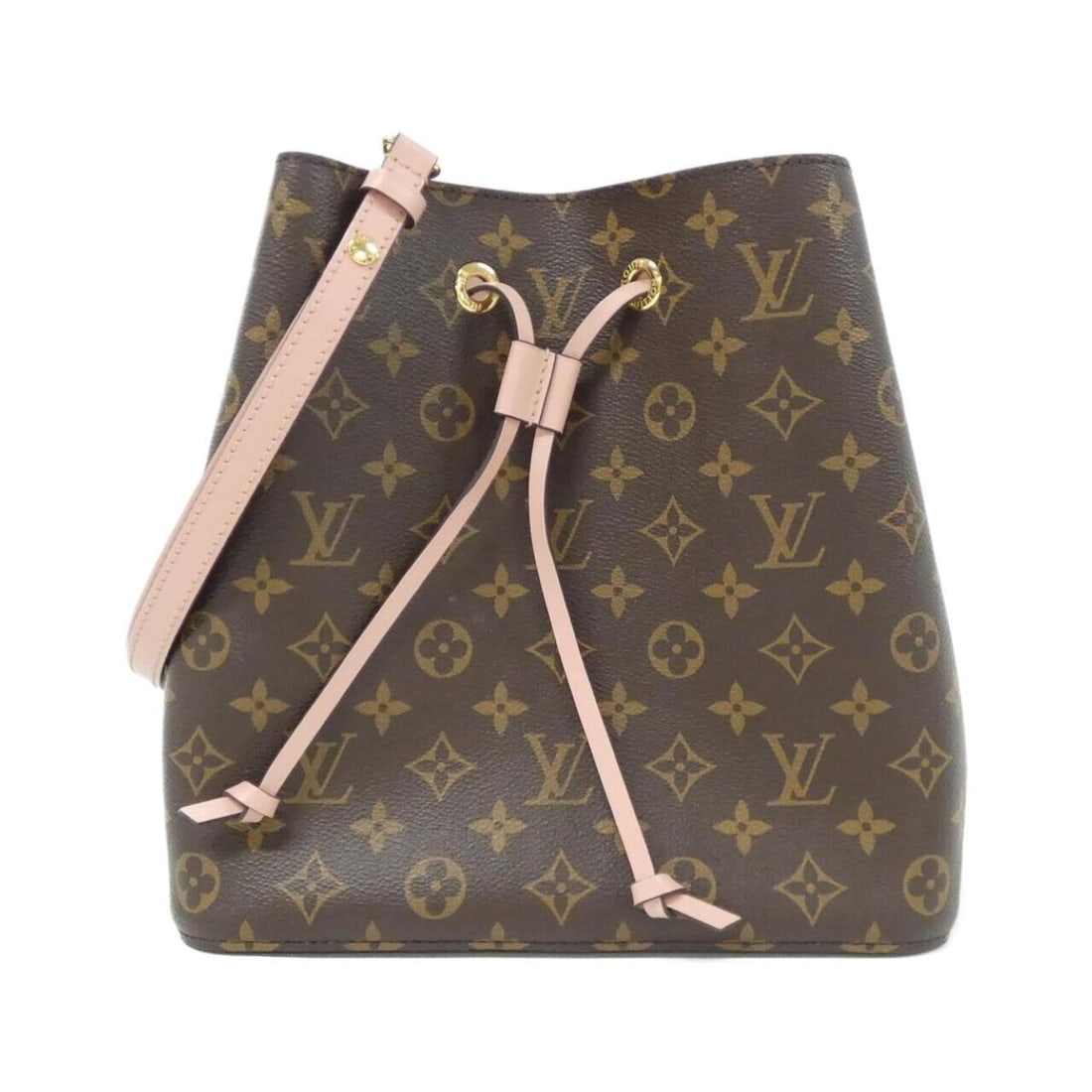 Louis Vuitton Monogram Neo Noe MM M44022 Shoulder Bag: --- Catalog ---Category: SizeSize (HxWxD): 26cm x 26cm x 17cm / 10.23'' x 10.23'' x 6.69''Category: DesignType: Shoulder bagColor: Brown, Rose PoudreGender: WomenMaterial: Coated canvas Category: Gene