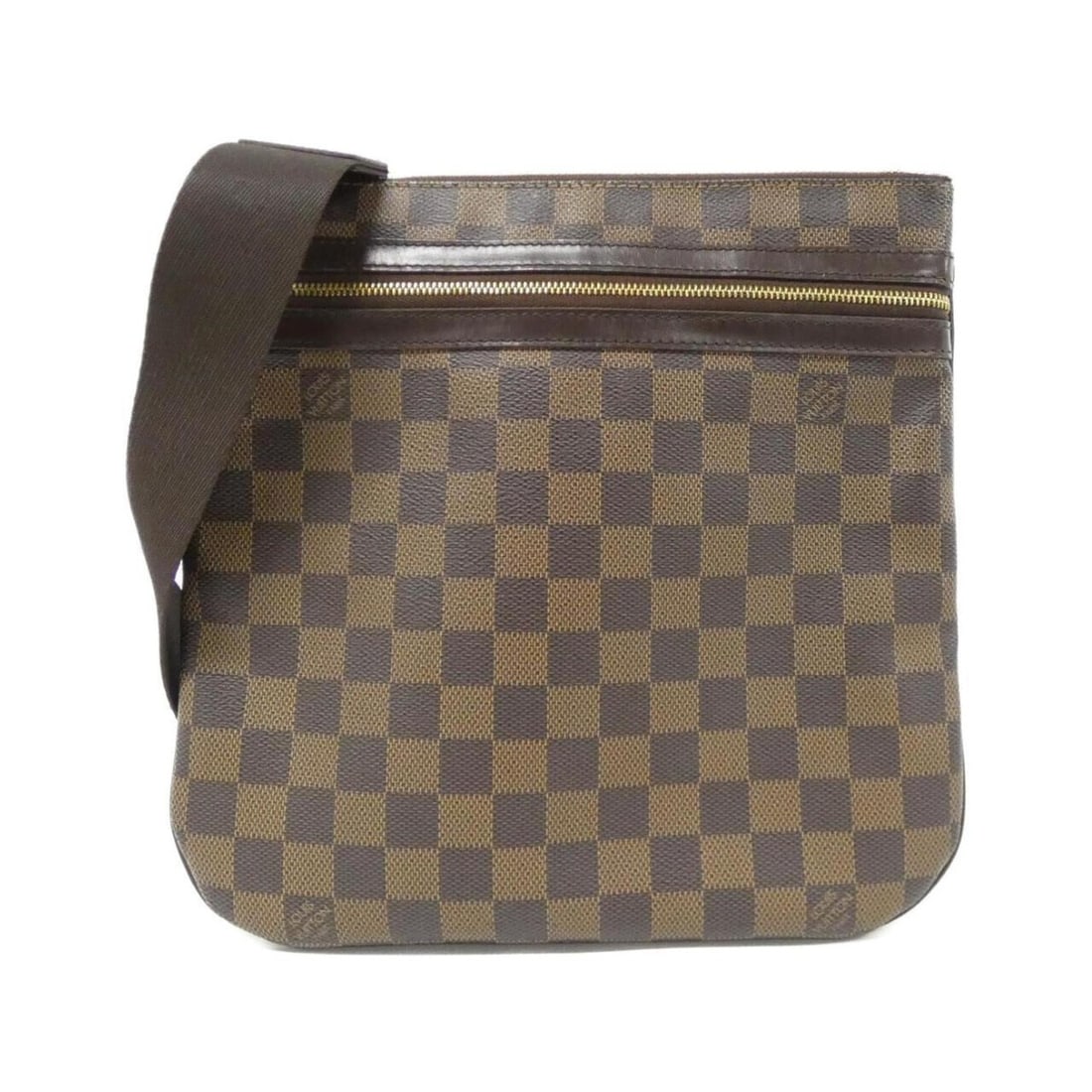 Louis Vuitton Damier Pochette Bosphor N51111 Shoulder Bag: --- Catalog ---Category: SizeSize (HxWxD): 26cm x 26cm x 3cm / 10.23'' x 10.23'' x 1.18''Category: DesignType: Pochette, Shoulder bagColor: BrownGender: Women,MenMaterial: Coated canvas Category: