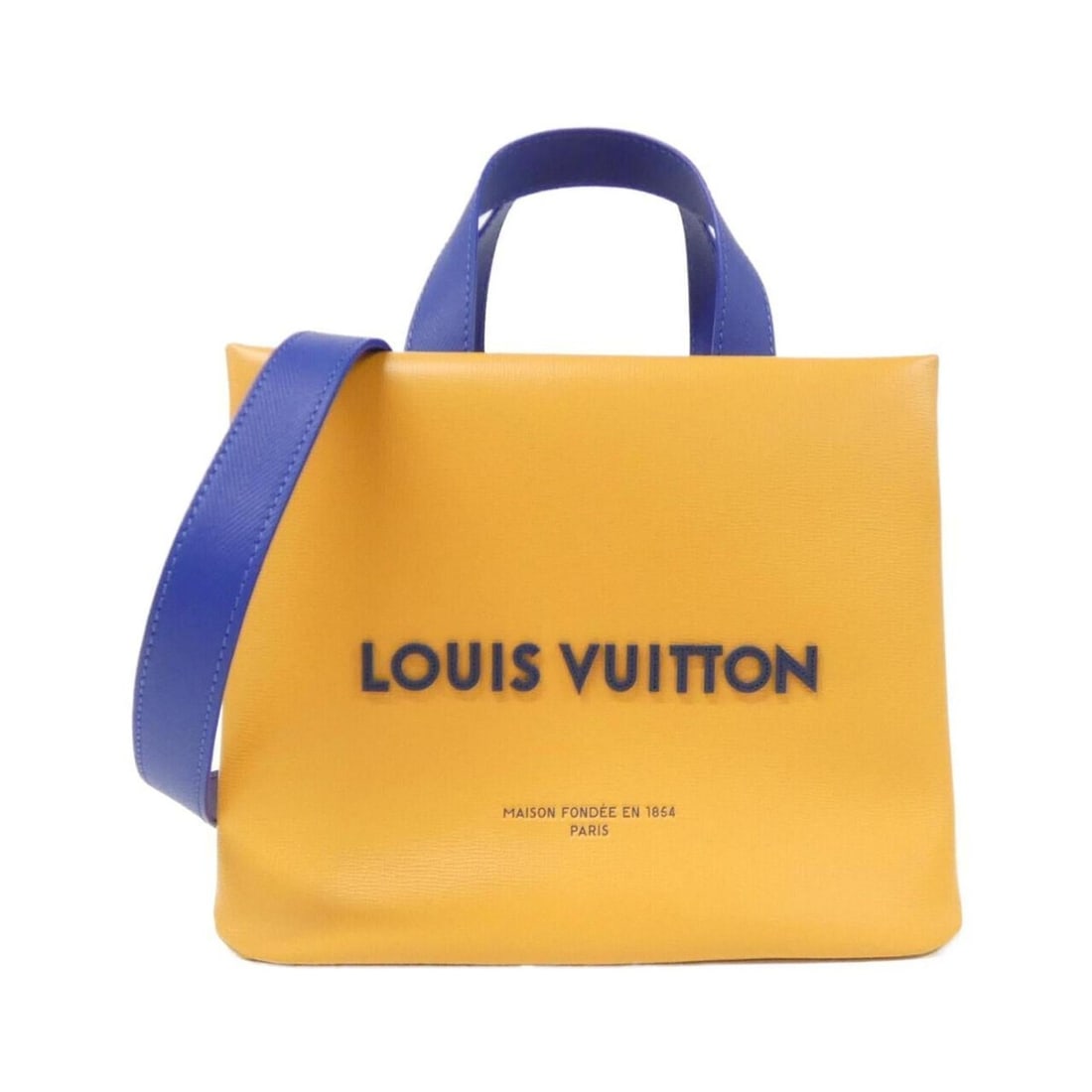Louis Vuitton Shopper Tote Mini M15237 Handbag: --- Catalog ---Category: SizeSize (HxWxD): 20cm x 25cm x 12cm / 7.87'' x 9.84'' x 4.72''Category: DesignType: HandbagColor: SaffronGender: Women,MenMaterial: Leather Leather/Fur Type: