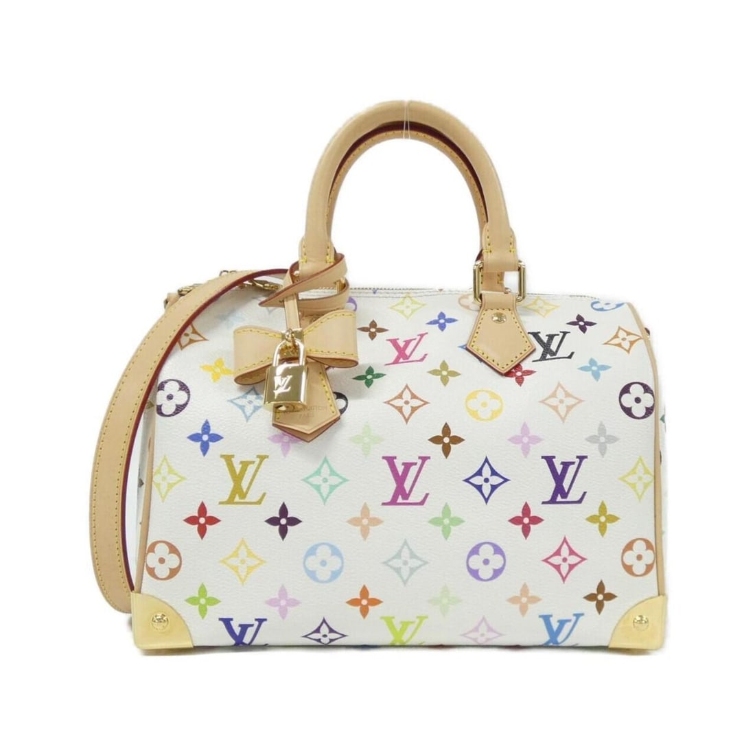 Louis Vuitton Multicolore (LV X TM) Speedy Bandouliere 25cm Boston Bag M13085: --- Catalog ---Category: SizeSize (HxWxD): 19cm x 25cm x 15cm / 7.48'' x 9.84'' x 5.9''Category: DesignType: Boston bagColor: Multi-color, WhiteGender: WomenMaterial: Coated canvas Category: