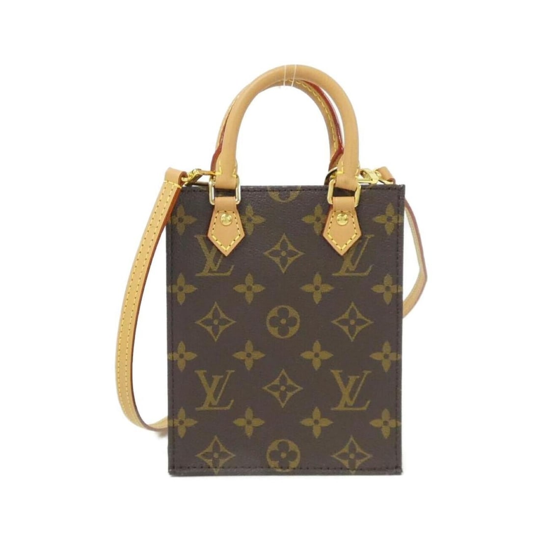 Louis Vuitton Monogram Petite Sac Plat M69442 Handbag: --- Catalog ---Category: SizeSize (HxWxD): 17cm x 14cm x 5cm / 6.69'' x 5.51'' x 1.96''Category: DesignType: HandbagColor: BrownGender: WomenMaterial: Coated canvas Category: GeneralMPN: M69442Brand:
