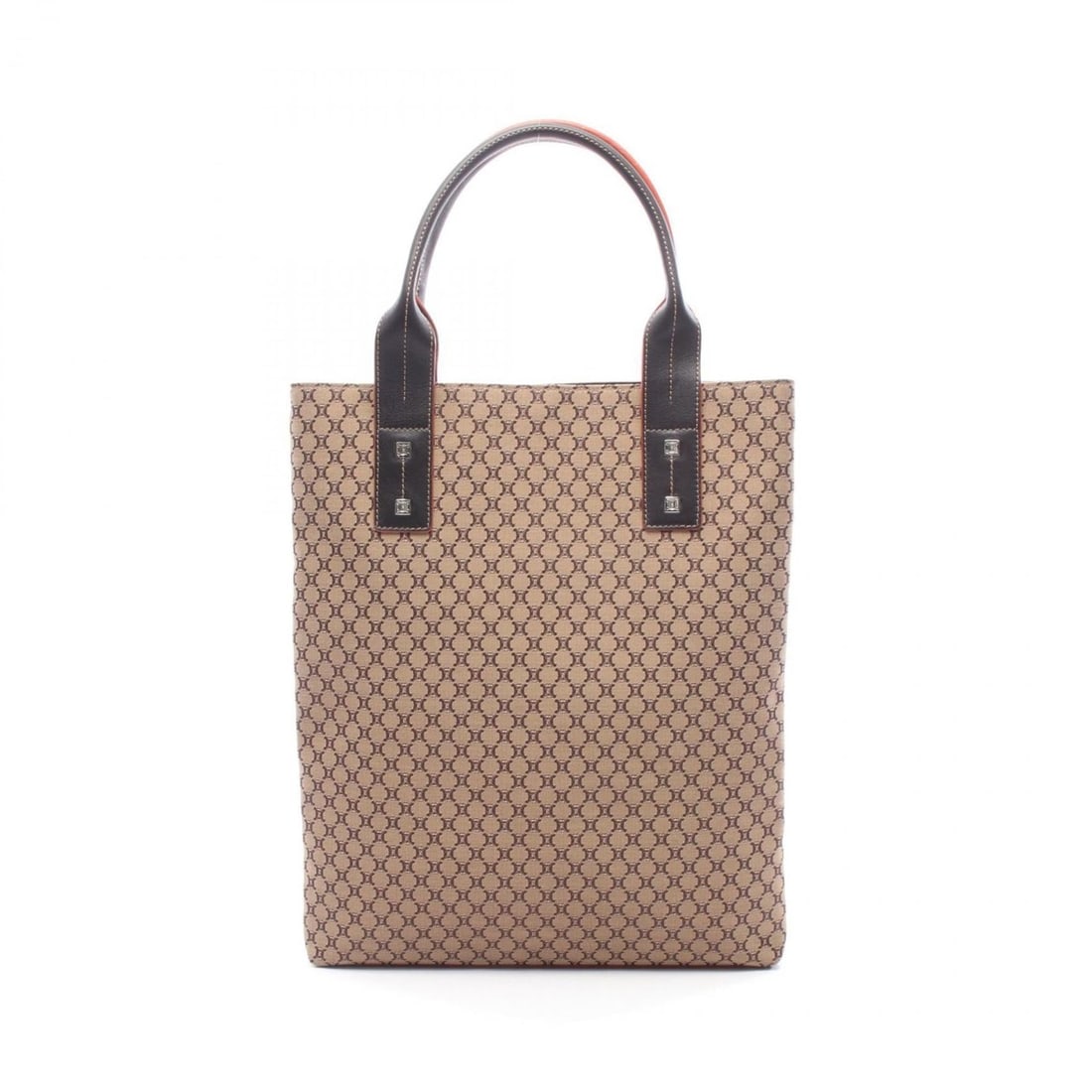 Celine Macadam Tote Bag in Leather, Nylon, and Canvas, Women's, Brown: --- Catalog ---Category: SizeSize (HxWxD): 38cm x 31.5cm x 4cm / 14.96'' x 12.4'' x 1.57''Category: DesignType: Tote bagColor: BrownGender: WomenMaterial: Leather , Nylon canvas Category: GeneralBrand