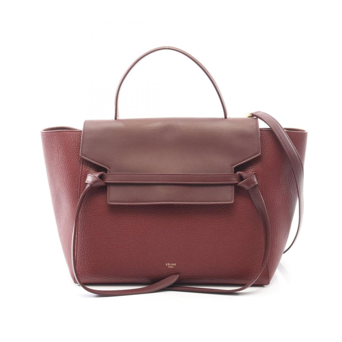 Celine Belt Bag Mini Handbag Leather Women's Bordeaux: --- Catalog ---Category: SizeSize (HxWxD): 25cm x 28cm x 16.5cm / 9.84'' x 11.02'' x 6.49''Category: DesignType: HandbagColor: BordeauxGender: WomenMaterial: Leather Category: GeneralBrand: Celine---