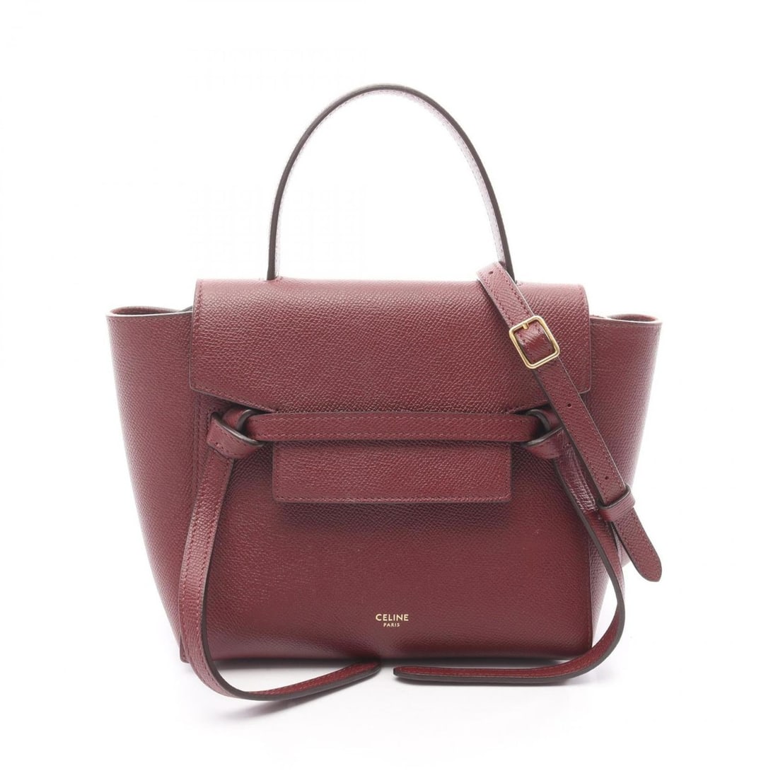 Celine BELT BAG NANO handbag, leather, women's, burgundy: --- Catalog ---Category: SizeSize (HxWxD): 18cm x 20cm x 11cm / 7.08'' x 7.87'' x 4.33''Category: DesignType: HandbagColor: BordeauxGender: WomenMaterial: Leather Category: GeneralBrand: Celine--- Ite