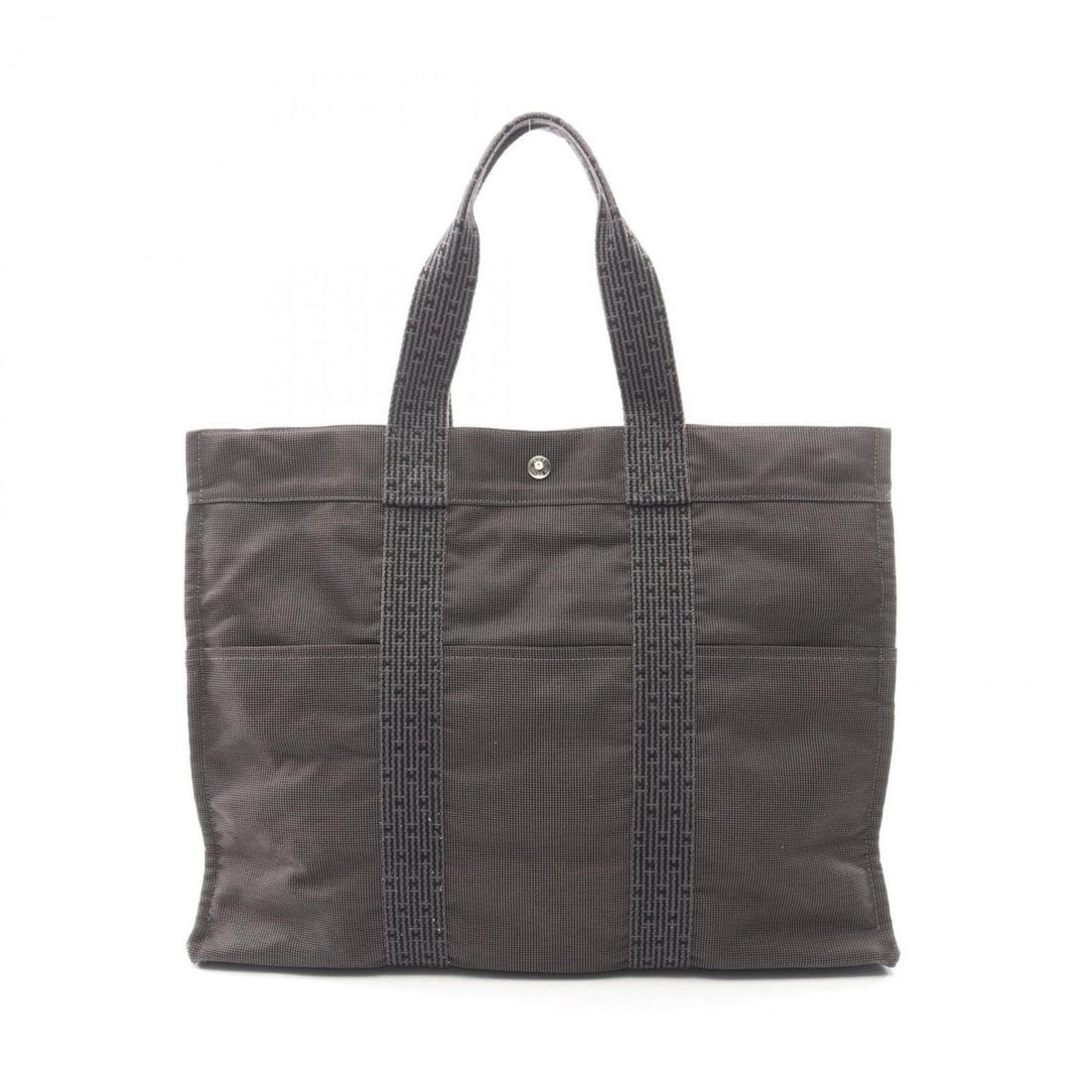 Hermes Hermès Air Line GM Tote Bag, Nylon Canvas, Men's and Women's, Gray: --- Catalog ---Category: SizeSize (HxWxD): 35cm x 46cm x 15cm / 13.77'' x 18.11'' x 5.9''Category: DesignType: Tote bagColor: GrayGender: Men,WomenMaterial: Nylon canvas Hardware Color: SilverCategory