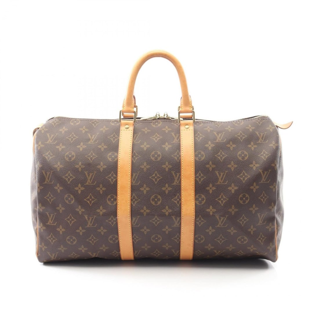 Louis Vuitton Keepall 45 Boston Bag, Coated Canvas and Leather, Monogram, Brown, Men's Women's, (1 of 17)