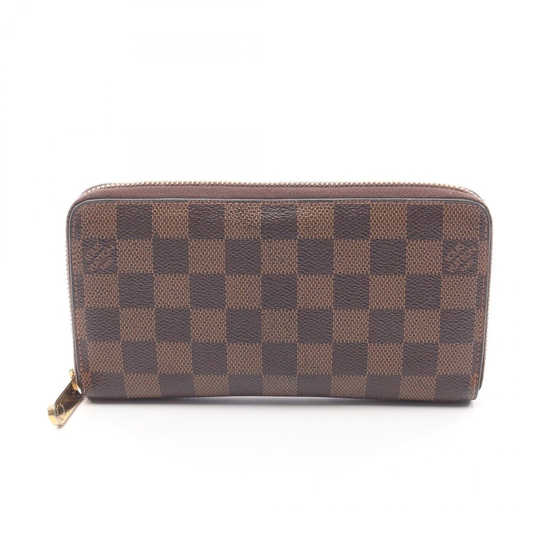 Louis Vuitton Zippy Wallet, Round Long Canvas Damier Leather, Men's and Women's, Brown, N60015 (1 of 15)