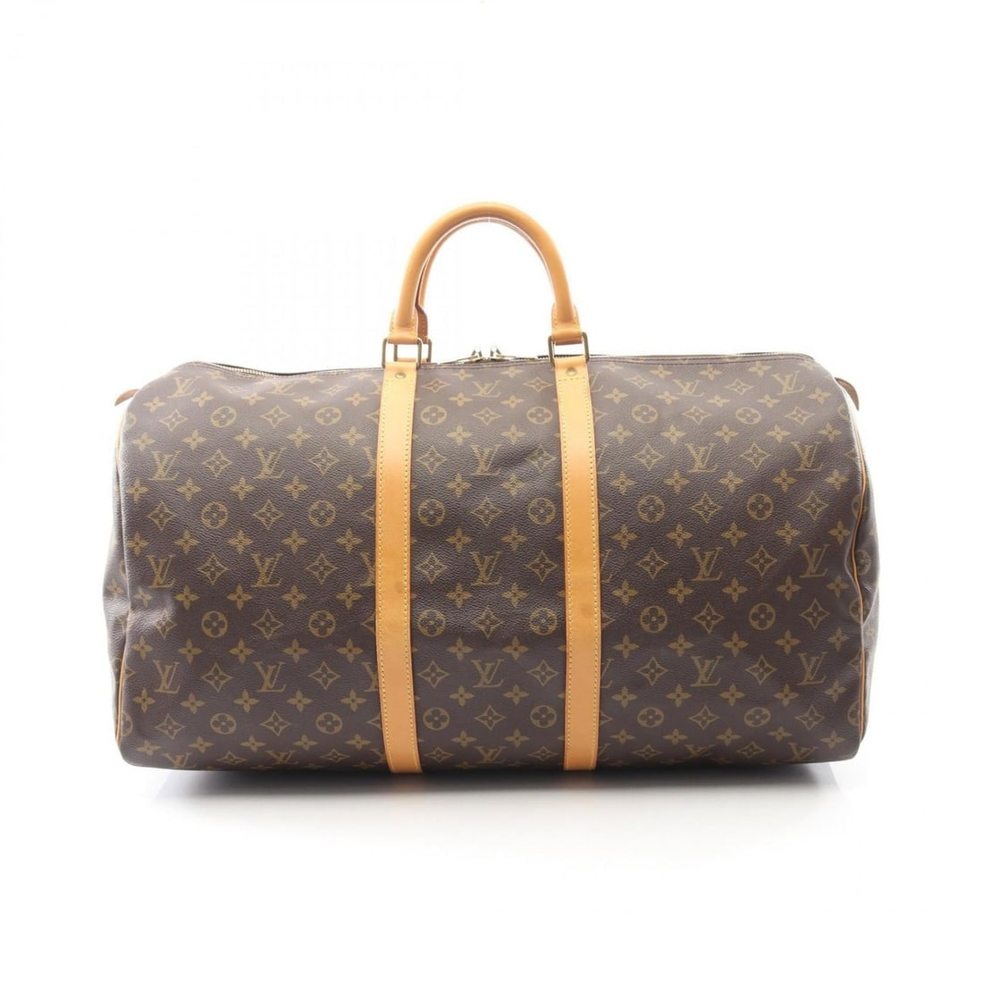 Louis Vuitton Keepall 55 Boston Bag, Coated Canvas and Leather, Monogram, Brown, Men's Women's, (1 of 12)