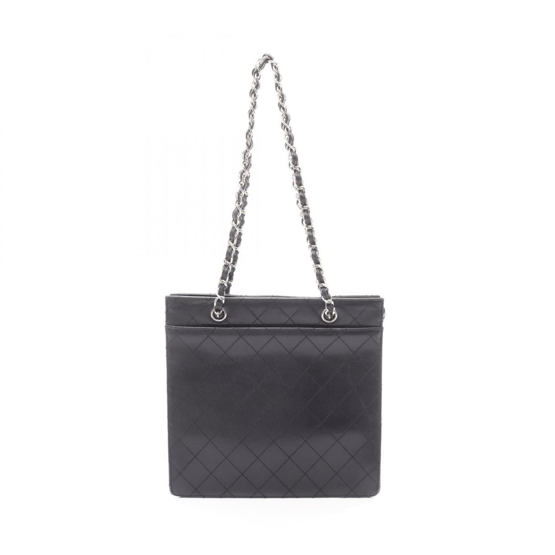 CHANEL Matelasse Tote Bag, Leather, Women's, Black: --- Catalog ---Category: SizeSize (HxWxD): 27.5cm x 29cm x 10cm / 10.82'' x 11.41'' x 3.93''Category: DesignType: Tote bagColor: BlackGender: WomenMaterial: Grained Calfskin Category: GeneralBrand: Ch
