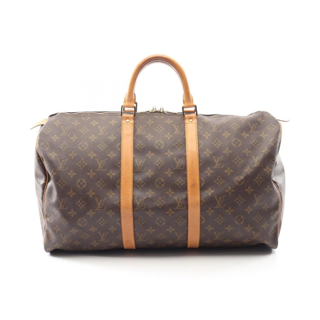 Louis Vuitton Keepall 50 Boston Bag, Coated Canvas and Leather, Monogram, Brown, Men's Women's, (1 of 16)