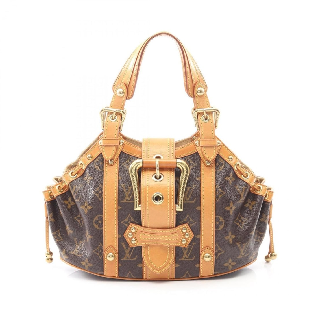 Louis Vuitton Teda PM Handbag, Coated Canvas and Leather, Monogram, Women's, Brown, M92399 (1 of 18)