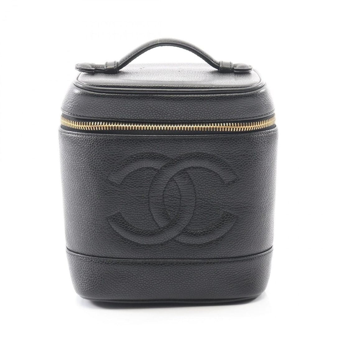 Chanel Coco Mark handbag in grained calfskin leather, black.: --- Catalog ---Category: SizeSize (HxWxD): 17cm x 15cm x 12cm / 6.69'' x 5.9'' x 4.72''Category: DesignType: HandbagColor: BlackGender: WomenMaterial: Grained Calfskin Category: GeneralBrand: Chanel--