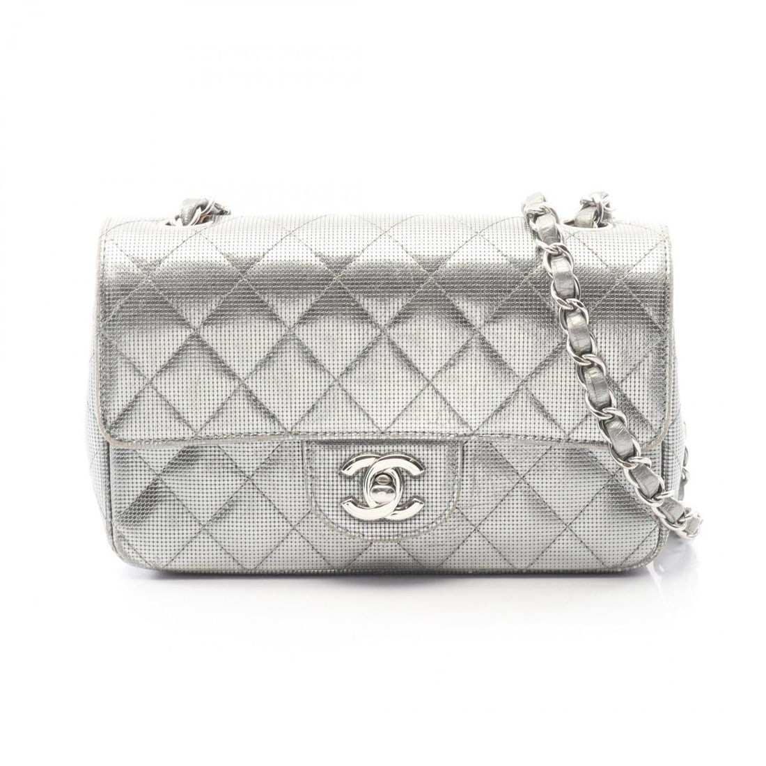 CHANEL Mini Matelasse 20 Shoulder Bag, Leather, Women's, Silver, A69900: --- Catalog ---Category: SizeSize (HxWxD): 12cm x 20cm x 6.5cm / 4.72'' x 7.87'' x 2.55''Category: DesignType: Shoulder bagColor: SilverGender: WomenMaterial: Leather Category: GeneralMPN: A69900Brand