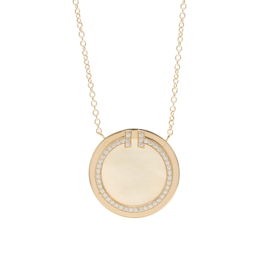 Tiffany TTWO Circle Necklace With Diamonds Pink Gold (18K) Diamond Men,Women Fashion Pendant: --- Catalog ---Category: SizeWeight: 4.4g / 0.15oz.Pendant Size: 16mm x 16mm / 0.62'' x 0.62''Neck Circumference: 40.5 cm - 45.5 cm / 15.94'' - 17.91''Category: DesignColor: Pink goldMetal: GoldStone: